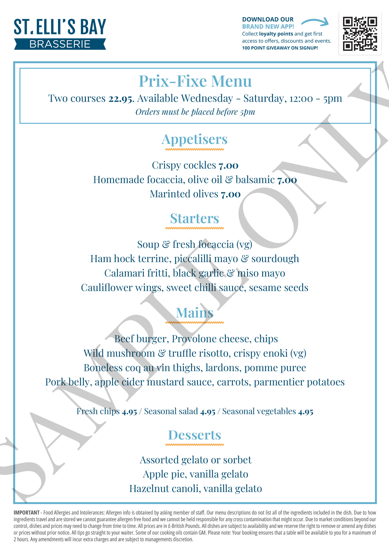 September-2025-NEW-SEB-prixfixe-QRweb st ellis bay llanelli prix fixe menu